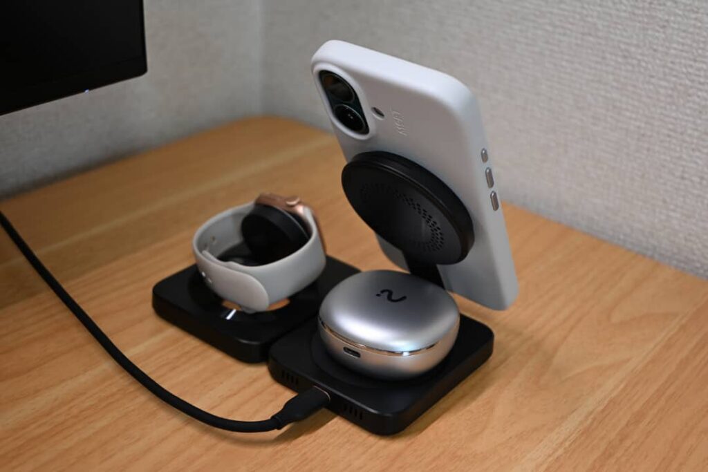 LISEN 3in1 ワイヤレス携帯充電器