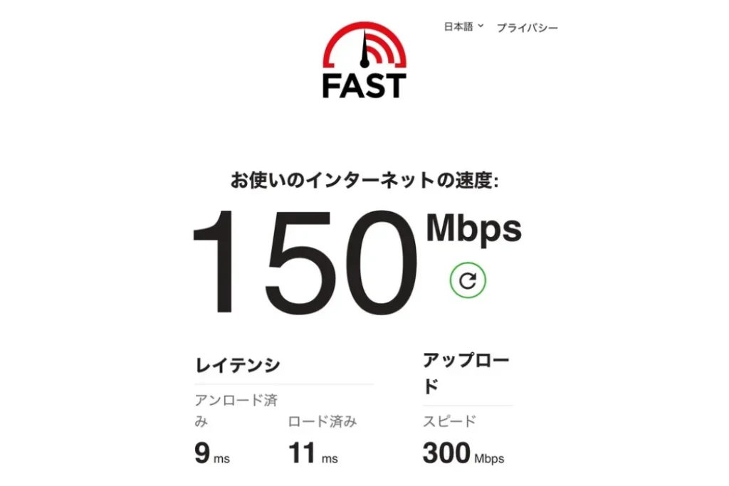 Deco BE75　通信速度