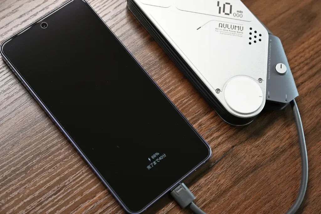 AULUMU M10 3in1 両面マグネット式モバイルバッテリー