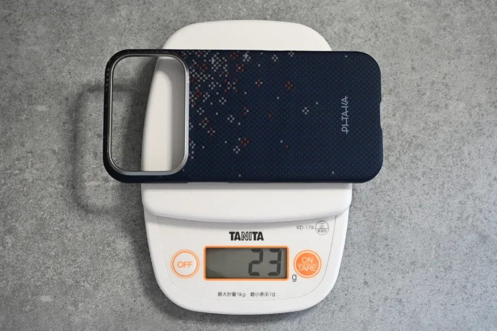 PITAKA Edge Caseの重さ