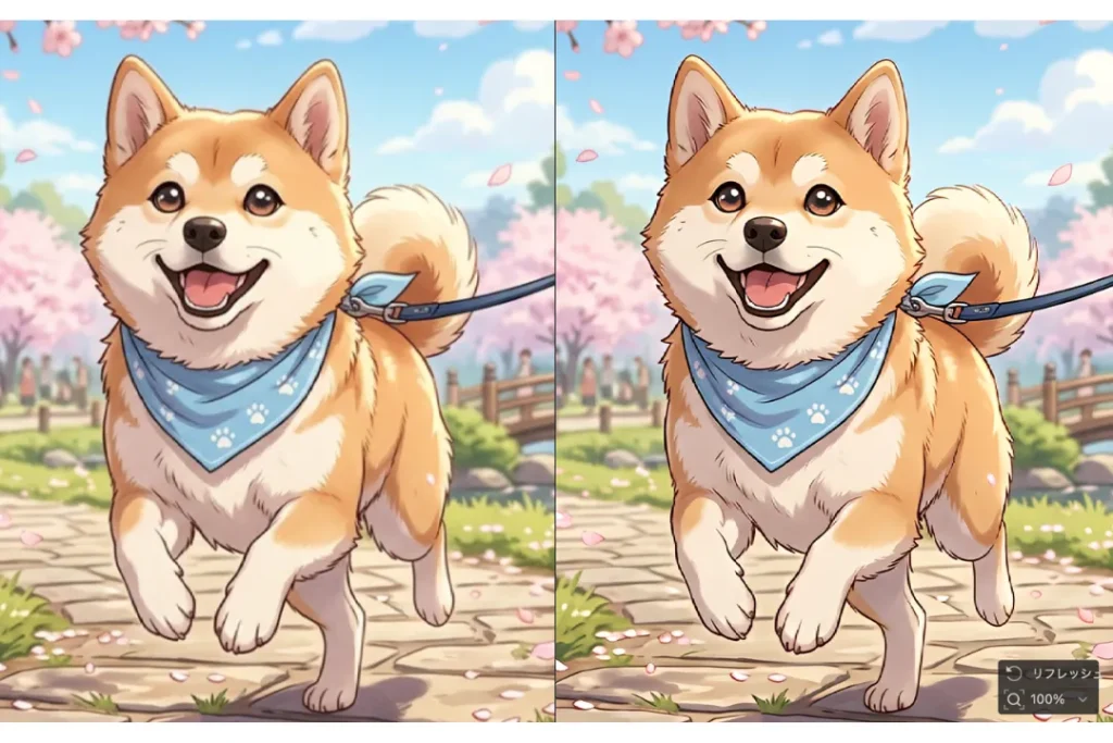 AI生成した柴犬の画像