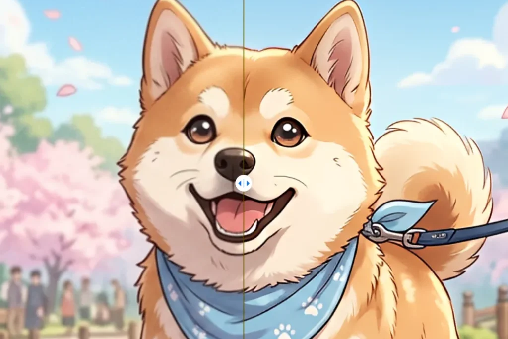 AI生成した柴犬の画像