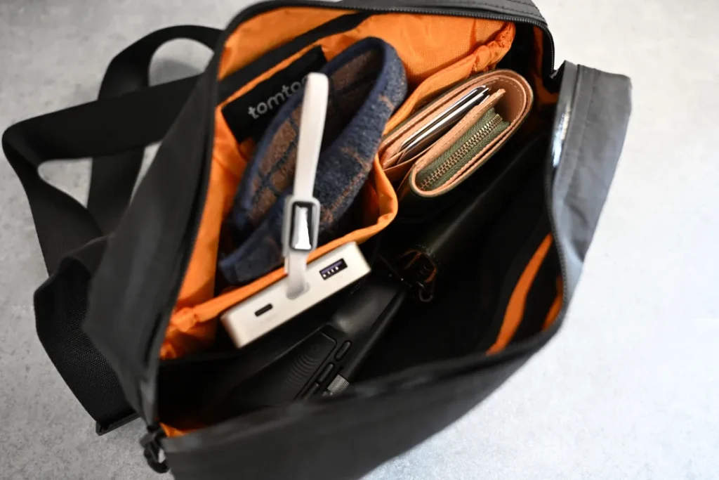 tomtoc Aviator-T35 X-Pacの収納