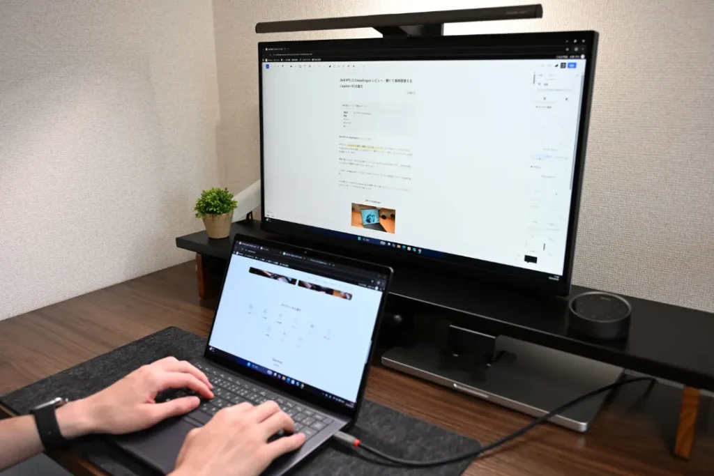 Dell Pro 13 Premium デスク作業